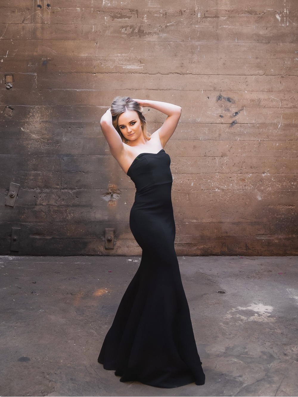 Black Strapless Mermaid Dress